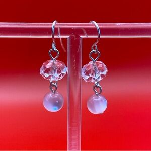 Cute Pink Dangle Earrings